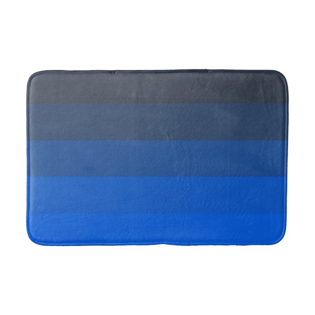 Alfombrilla De Baño Tonos de azul (Anverso)