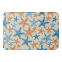 TONOS DE ESTRELLA DE MAR TROPICAL AZUL Y NARANJA