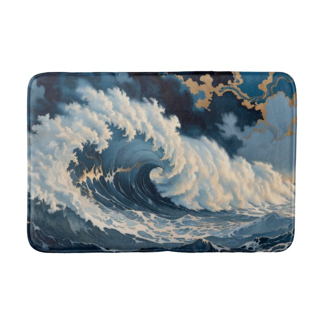 Alfombrilla De Baño Tormenta de medianoche (Anverso)