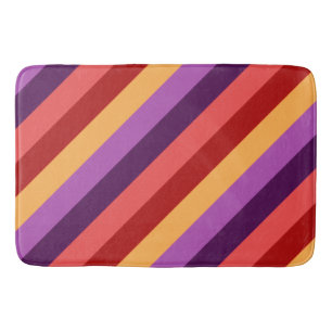 Alfombrilla De Baño Torta violeta roja de cerezo Tiras de baño grande