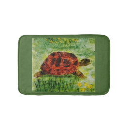 Alfombrilla De Baño Tortuga de arte animal reptil