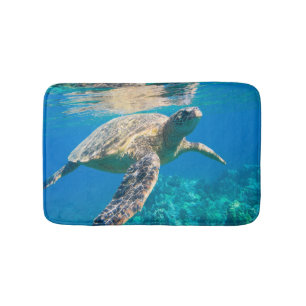Alfombrilla De Baño Tortuga de mar de la natación