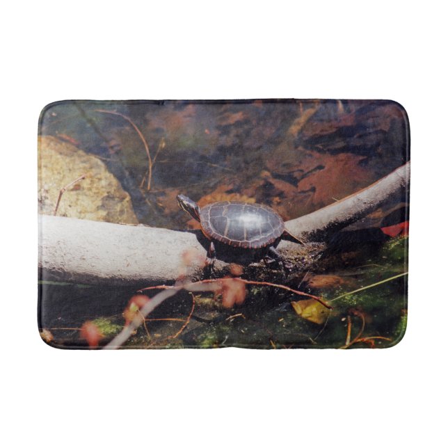 Alfombrilla De Baño Tortuga feliz (Anverso)