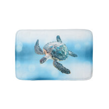 Tortuga marina turquesa brillante | Costera