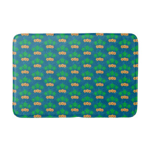 Alfombrilla De Baño Tortugas verdes tribales honu hawaianas