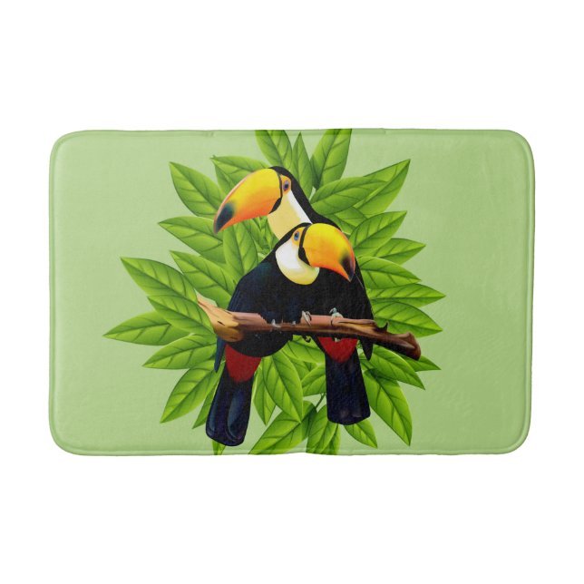 Alfombrilla De Baño Toucan Duo Green (Anverso)