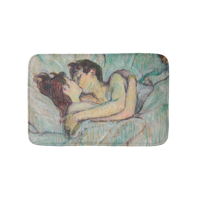 Alfombrilla De Baño Toulouse-Lautrec - En La Cama, El Beso (Anverso)