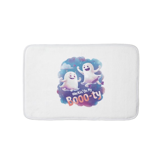 Alfombrilla De Baño Trabajar en mi Booo-ty (Anverso)