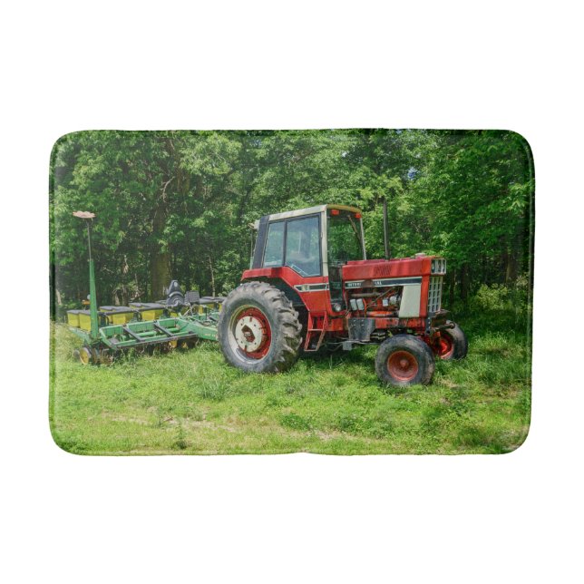 Alfombrilla De Baño Tractor internacional antiguo (Anverso)