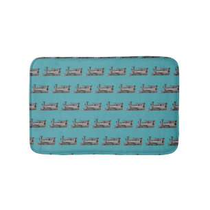Alfombrilla De Baño Tráfico cromado de trenes