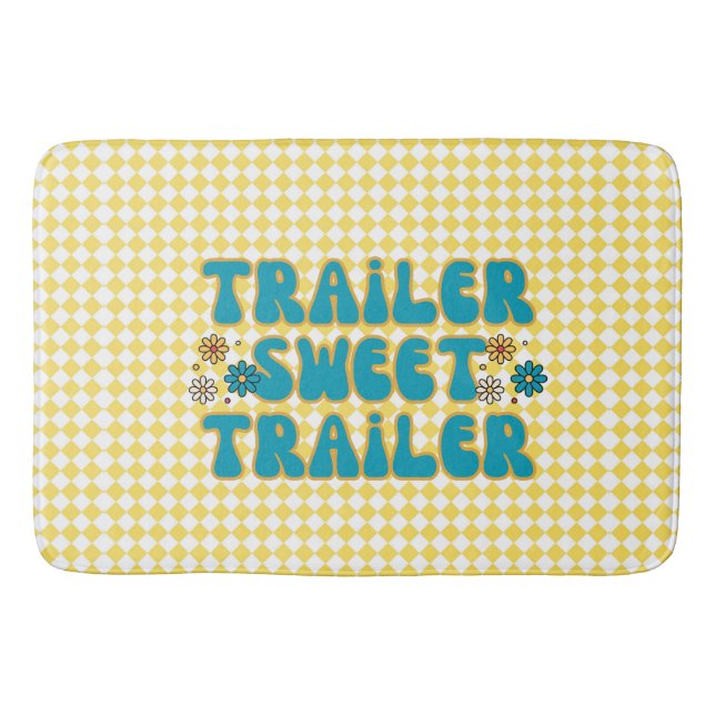Alfombrilla De Baño Trailer Sweet Trailer Yellow Harlequin (Anverso)