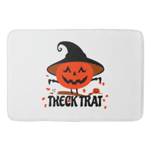 Alfombrilla De Baño Treck Trat Pumpkin Sonriente