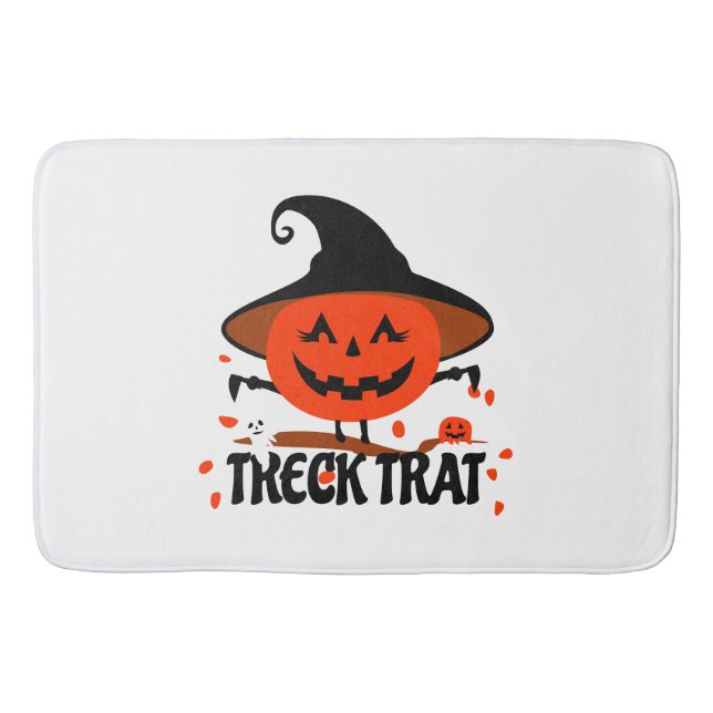 Alfombrilla De Baño Treck Trat Pumpkin Sonriente (Anverso)