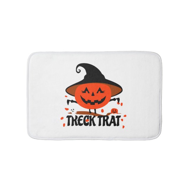Alfombrilla De Baño Treck Trat Pumpkin Sonriente (Anverso)