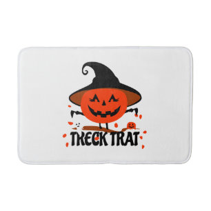 Alfombrilla De Baño Treck Trat Pumpkin Sonriente