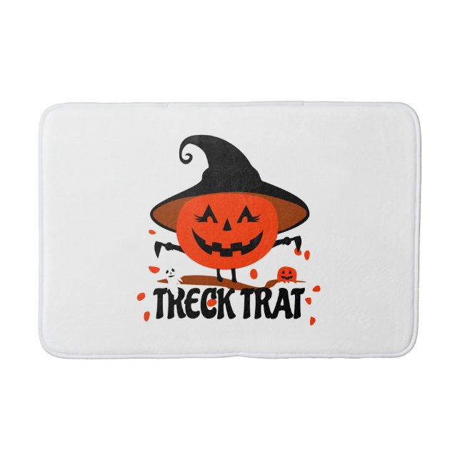 Alfombrilla De Baño Treck Trat Pumpkin Sonriente (Anverso)
