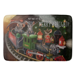 Alfombrilla De Baño Tren de vacaciones de Merry Mouse