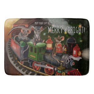 Alfombrilla De Baño Tren de vacaciones de Merry Mouse