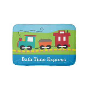 Alfombrilla De Baño Tren personalizado de Choo Choo