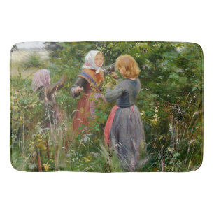 Alfombrilla De Baño Tres Chicas recogiendo Blackberries (de Brendekild