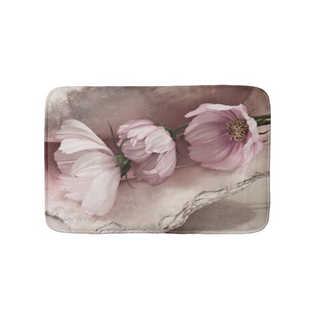 Alfombrilla De Baño Tres Cosmos Rosa (Anverso)