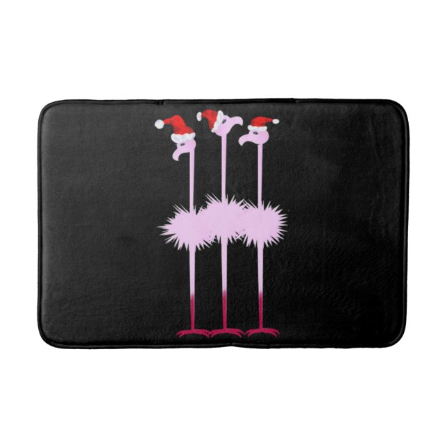 Alfombrilla De Baño Tres Navidades Flamingo (Anverso)
