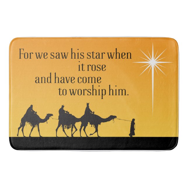 Alfombrilla De Baño Tres sabios Navidades religiosos Doormat (Anverso)