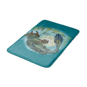 Alfombrilla De Baño Tri-turtletops Dinosaur