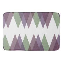 Triángulos malvas y verdes