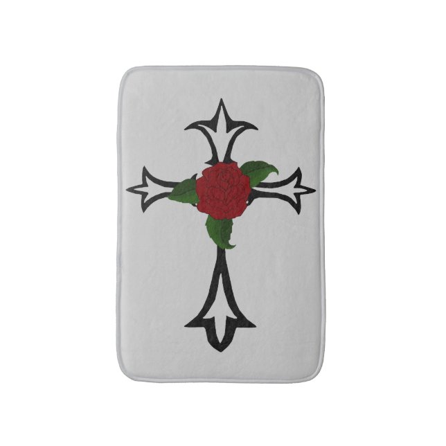 Alfombrilla De Baño Tribal Cross Bath Mat (Frente vertical)