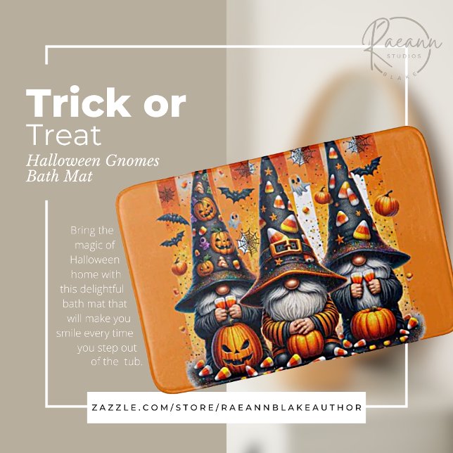 Alfombrilla De Baño Trick-or-Treat Halloween Gnomes Bath Mat (Subido por el creador)