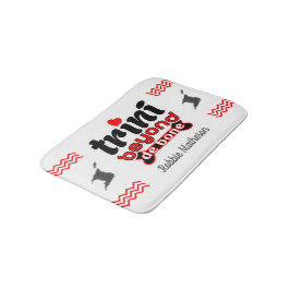 Alfombrilla De Baño Trini patriótico más allá de la piel con nombre en