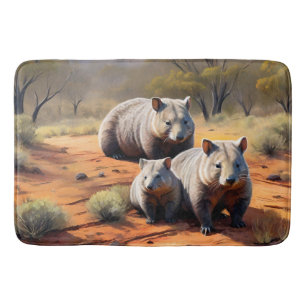 Alfombrilla De Baño Trío de las salidas: Wombat Wanderers,
