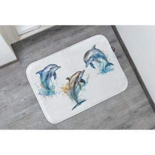 Alfombrilla De Baño Trío delfín acuático