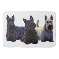 Trío escocés de trio negro/trigo, perro negro