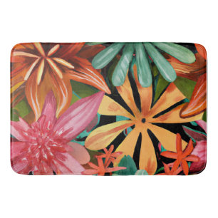 Alfombrilla De Baño tropical/hawaiano/floral/floral