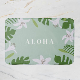 Alfombrilla De Baño Tropical Hawaiian Bath Mat