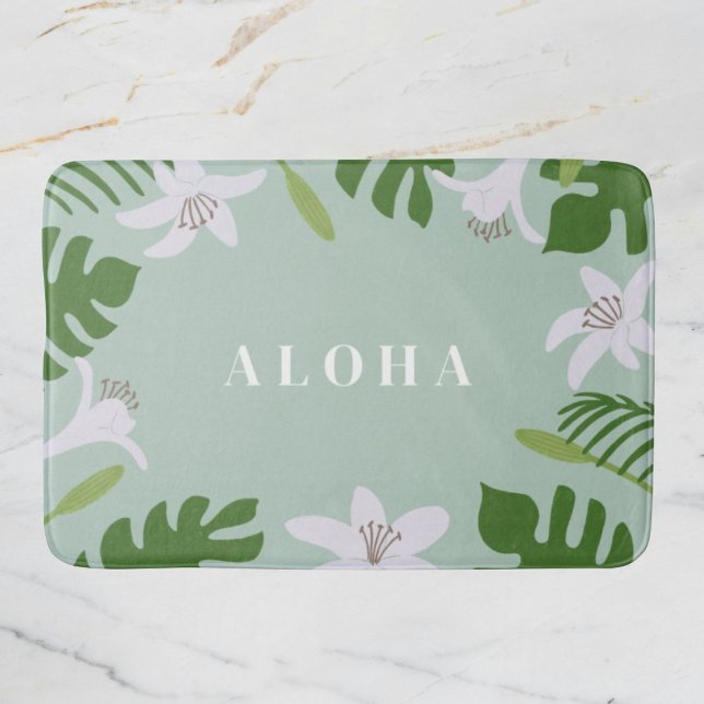 Alfombrilla De Baño Tropical Hawaiian Bath Mat (Subido por el creador)