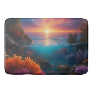 Alfombrilla De Baño Tropical subacuático 1