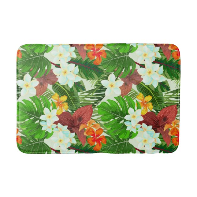 Alfombrilla De Baño Tropical Vibrante (Anverso)