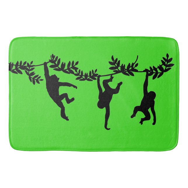 Alfombrilla De Baño Troya de monos (Anverso)