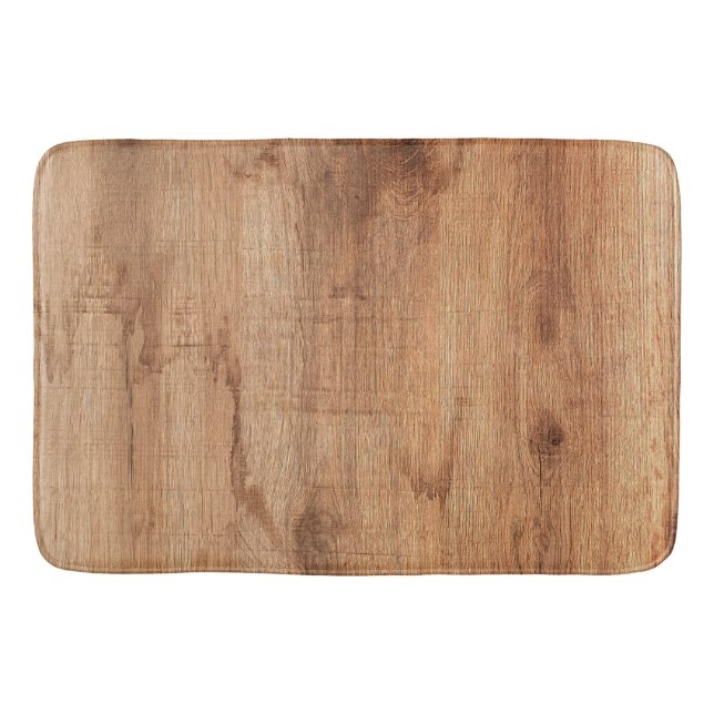 Alfombrilla De Baño trozo de madera antigua (Anverso)