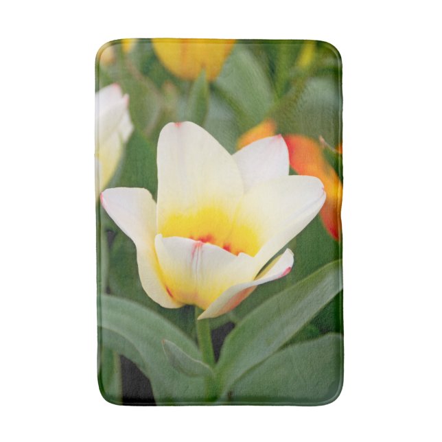 Alfombrilla De Baño Tulip blanco (Frente vertical)