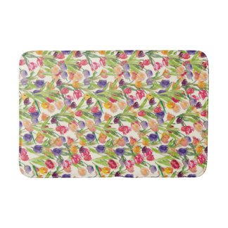 Alfombrilla De Baño tulipán acuarela