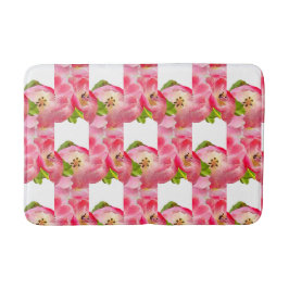 Alfombrilla De Baño Tulipanes acuarela rosados