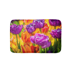Alfombrilla De Baño Tulipanes Encantadores 12a