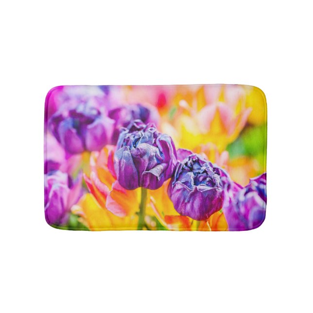 Alfombrilla De Baño Tulipanes Encantadores 14 (Anverso)