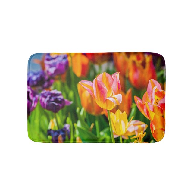 Alfombrilla De Baño Tulipanes encantadores 17 (Anverso)