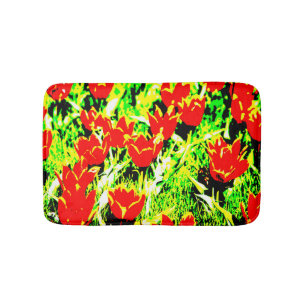 Alfombrilla De Baño Tulipanos