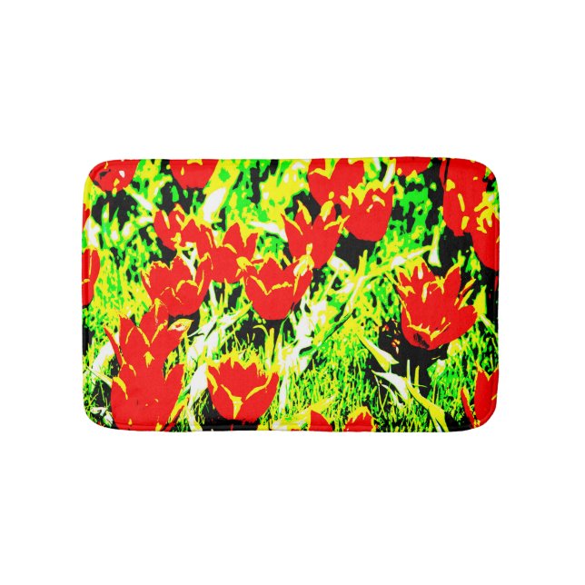 Alfombrilla De Baño Tulipanos (Anverso)